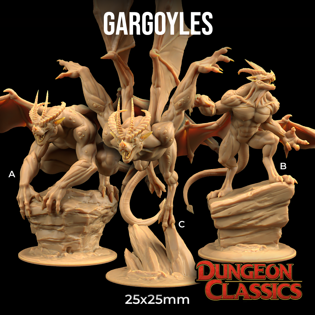 Gargoyles | PRESUPPORTED | Dungeon Classics